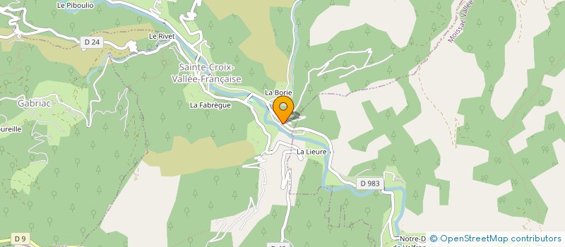 localisation de l'entreprise GIE PLANTE INFUSE  SAINTE-CROIX-VALLEE-FRANCAISE