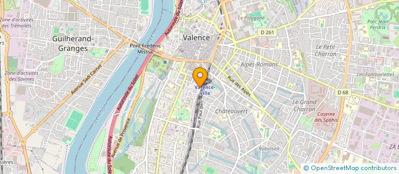 localisation de l'entreprise GIE POINT ARGENT à VALENCE