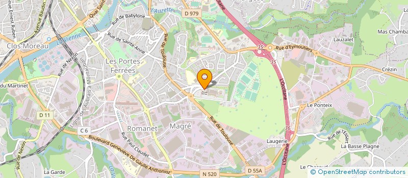 localisation de l'entreprise GIE POLYANEST à LIMOGES