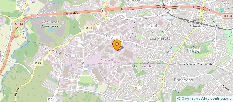 localisation de l'entreprise GIE PREFA VOUSSOIRS LOT 3 & 4 à COLOMIERS