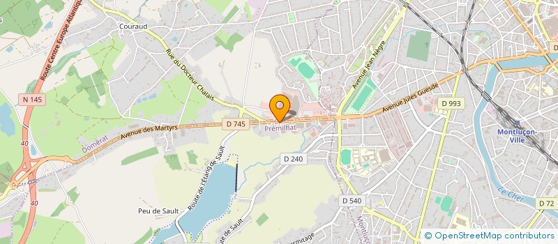 localisation de l'entreprise GIE PREMILHAT à PREMILHAT