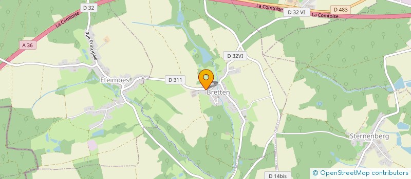 localisation de l'entreprise GIE PRODUCTEURS DE LAIT DU SUNDGAU ET ENVIRONS à BRETTEN