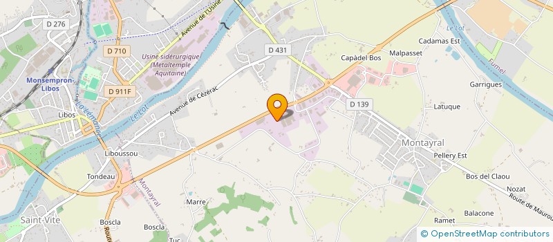 localisation de l'entreprise GIE PRU'NES NOUVELLE AQUITAINE à MONTAYRAL