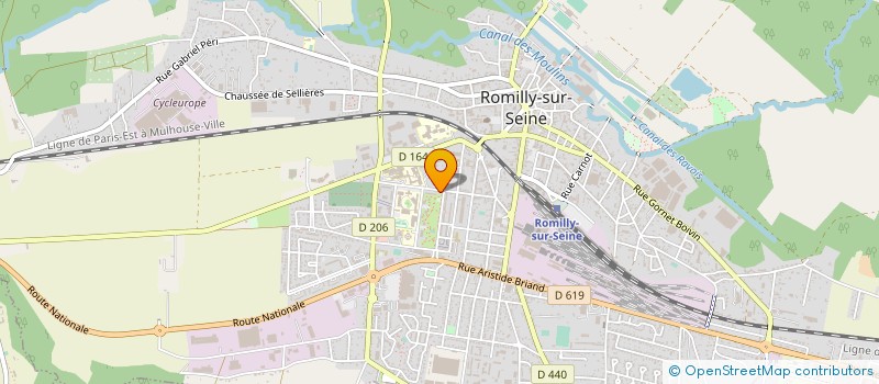 localisation de l'entreprise GIE PUBLIC PRIVE IRM DE ROMILLY SUR SEINE à ROMILLY-SUR-SEINE