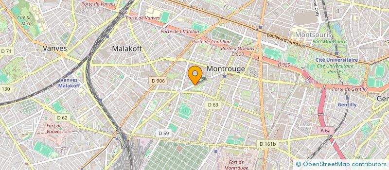 localisation de l'entreprise GIE RASEC à MONTROUGE
