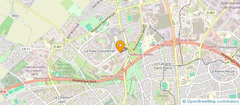 localisation de l'entreprise GIE RESTAUPRISE à CAEN