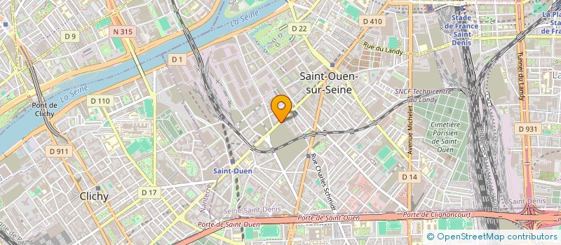 localisation de l'entreprise GIE REVELIS à SAINT-OUEN-SUR-SEINE