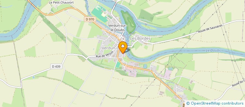 localisation de l'entreprise GIE SAONE ET BRESSE à VERDUN-SUR-LE-DOUBS
