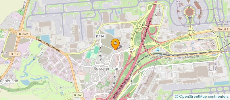 localisation de l'entreprise GIE SEPTENTRION  ROISSY-EN-FRANCE