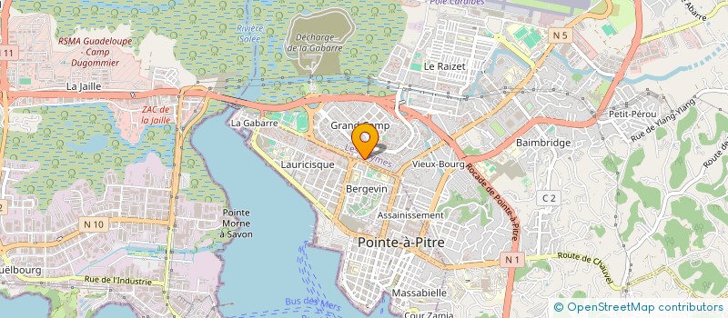 localisation de l'entreprise GIE SERVICE LOCATION GUADELOUPE à LES ABYMES