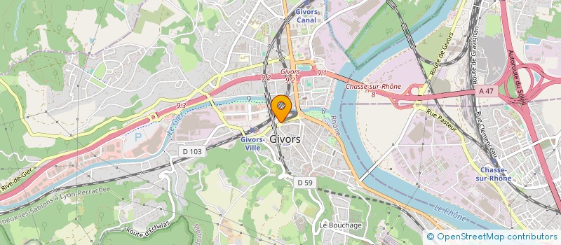 localisation de l'entreprise GIE SIEGE 2  GIVORS