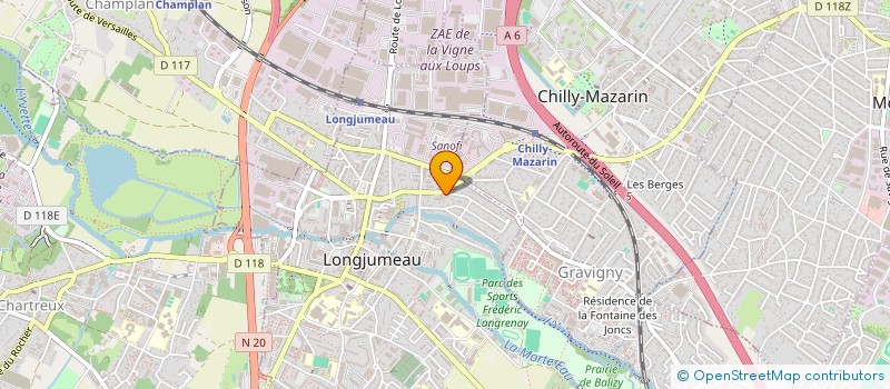 localisation de l'entreprise GIE SOCIAL JEGARD CREATIS à LONGJUMEAU
