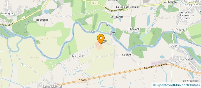 localisation de l'entreprise GIE SOLEIL BIO SUD OUEST (SBSO)  SAINT-MARTIAL-D'ARTENSET