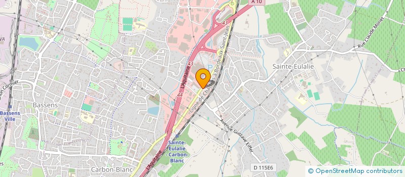 localisation de l'entreprise GIE SPORT AQUITAINE  SAINTE-EULALIE