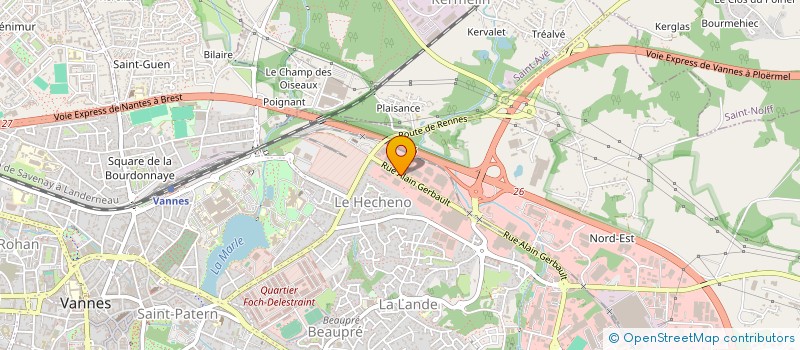 localisation de l'entreprise GIE SUP-PORTS 56 à VANNES