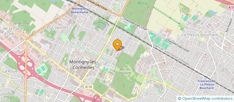 localisation de l'entreprise GIE SYNERGEST  MONTIGNY-LES-CORMEILLES