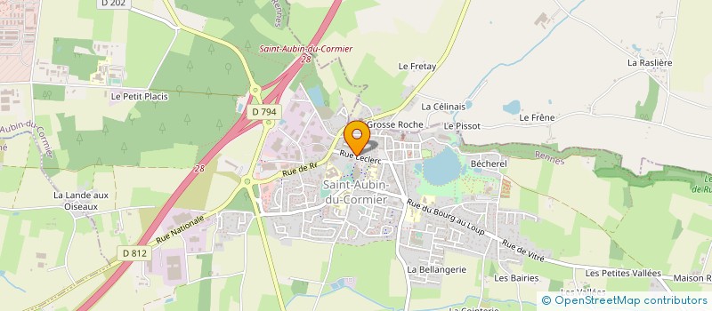 localisation de l'entreprise GIE SYNERVET  SAINT-AUBIN-DU-CORMIER