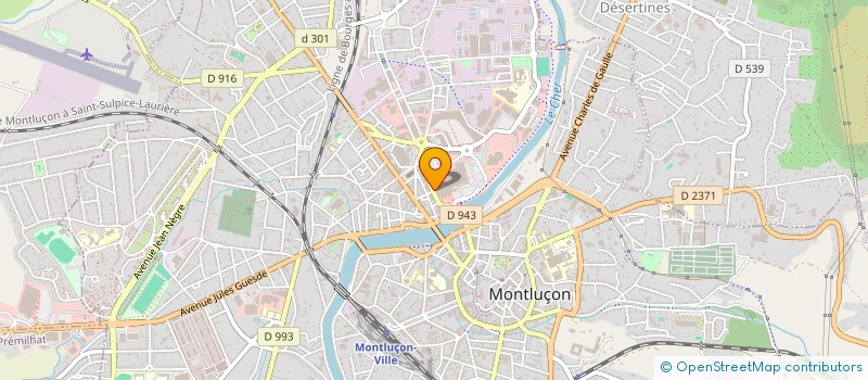 localisation de l'entreprise GIE TAXIS CS BV  MONTLUCON