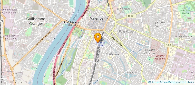 localisation de l'entreprise GIE TAXIS RADIO VALENCE à VALENCE