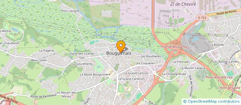 localisation de l'entreprise GIE TIM - ISOTEAM  BOUGUENAIS