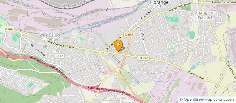 localisation de l'entreprise GIE TRANS FENSCH  FLORANGE