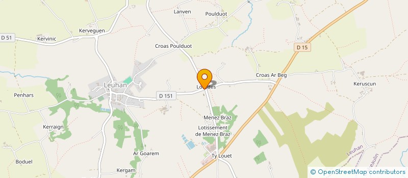 localisation de l'entreprise GIE UNION AGRIC DE CORNOUAILLE à LEUHAN
