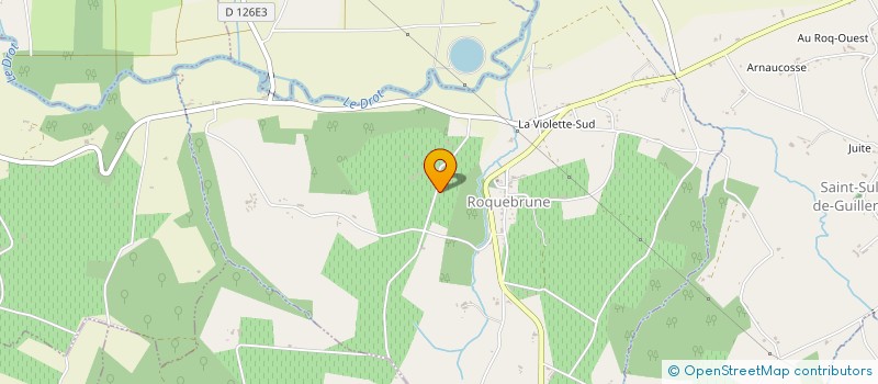 localisation de l'entreprise GIE VIGNERONS D'AQUITAINE à ROQUEBRUNE