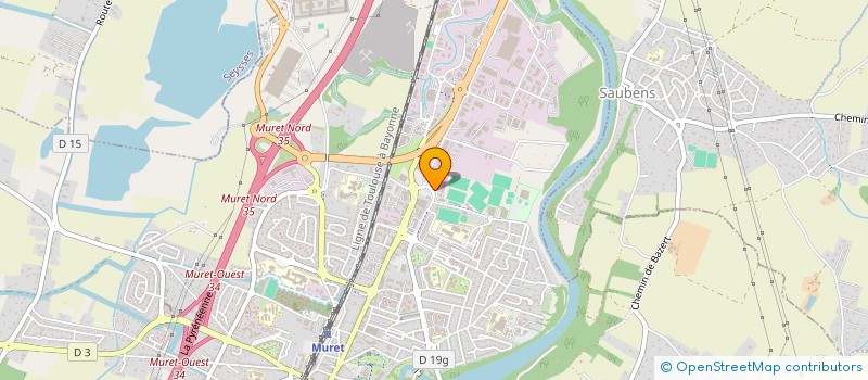 localisation de l'entreprise GIE VITRAGES AUTOS SERVICES  MURET