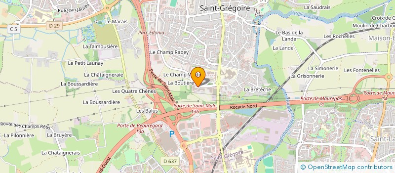 localisation de l'entreprise GIE VIVALTO SANTE R.S.E  SAINT-GREGOIRE