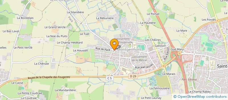 localisation de l'entreprise GIELFRICH - LE FUR  MONTGERMONT