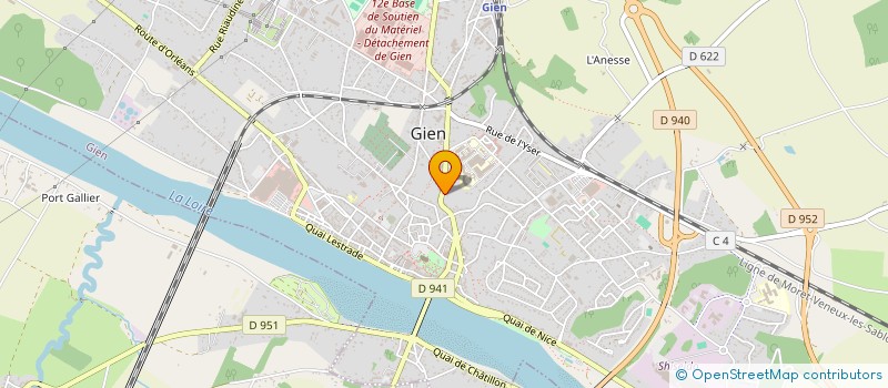 localisation de l'entreprise GIEN AUTOMOBILES à GIEN