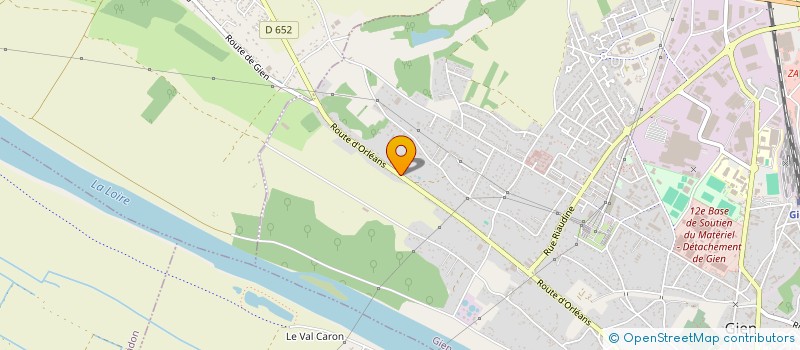 localisation de l'entreprise GIEN BOSSERIE  GIEN