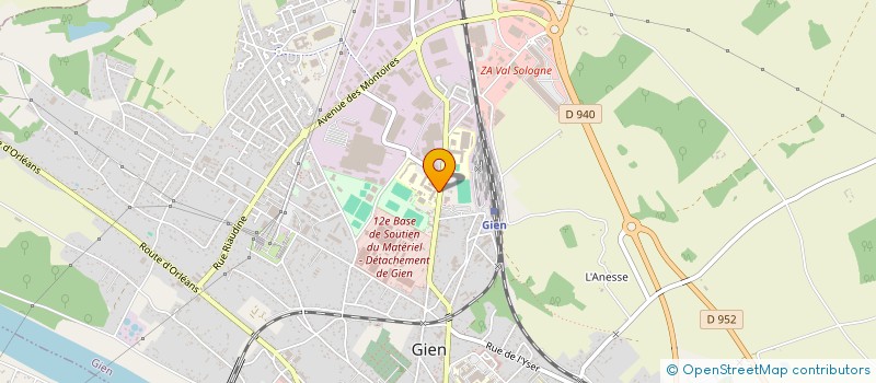 localisation de l'entreprise GIEN KICK BOXING MUAY-THAI à GIEN