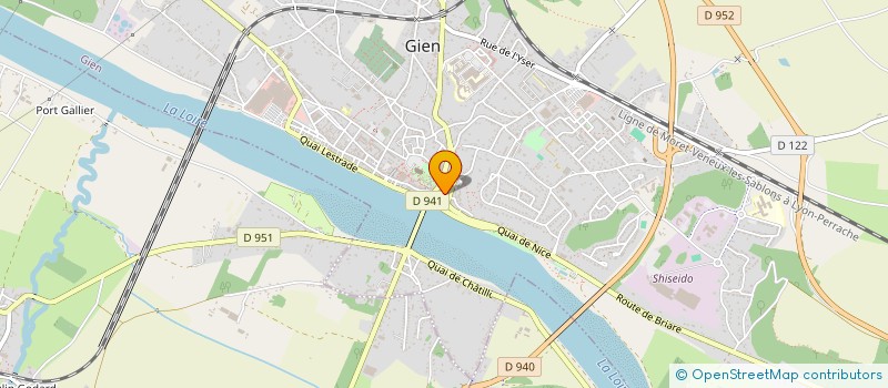 localisation de l'entreprise GIEN MARKET à GIEN