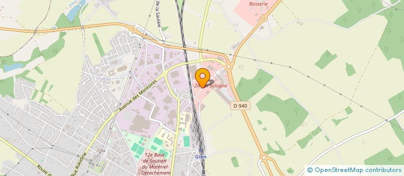 localisation de l'entreprise GIEN MATERIAUX à GIEN
