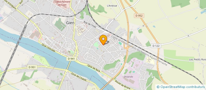 localisation de l'entreprise GIEN-RANDO à GIEN