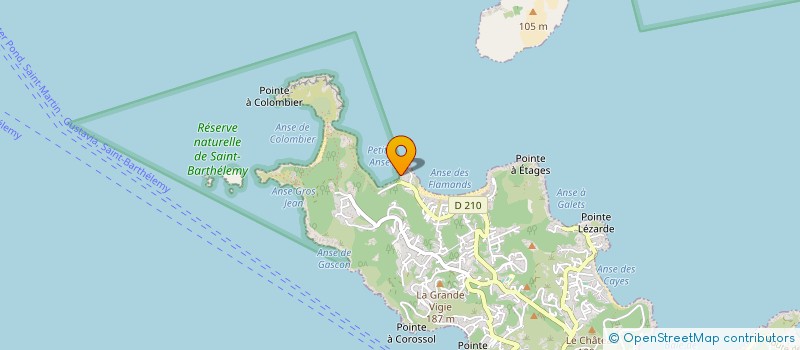 localisation de l'entreprise GIENAT ANTILLES à SAINT BARTHELEMY