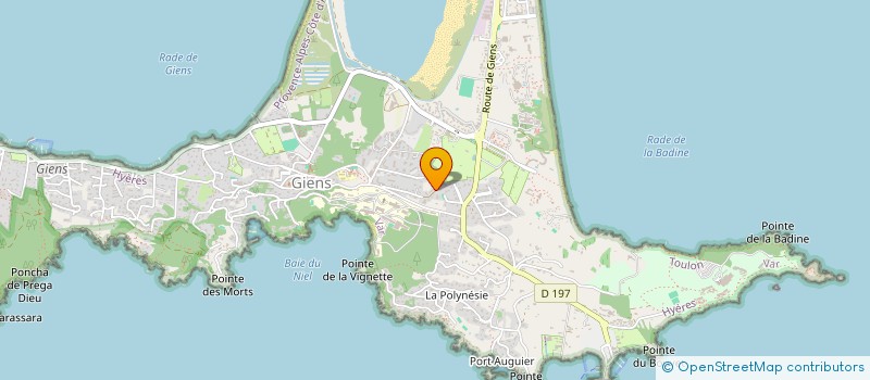 localisation de l'entreprise GIENS à HYERES