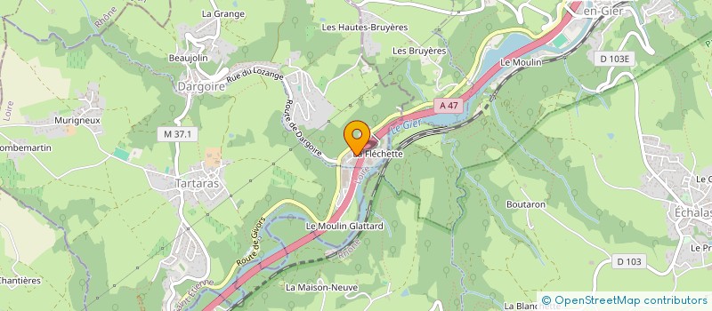 localisation de l'entreprise GIER CERAM  DARGOIRE