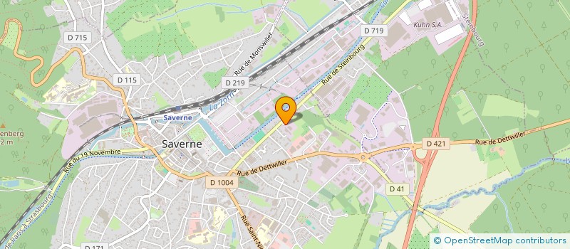 localisation de l'entreprise GIESSLER COUVERTURE à SAVERNE