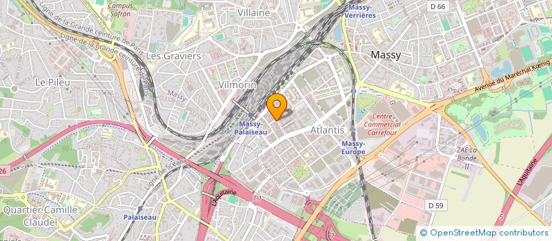 localisation de l'entreprise GIESZ HOLDING à MASSY