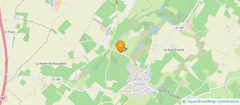localisation de l'entreprise GIET DOMINIQUE à BELLEVIGNE-EN-LAYON
