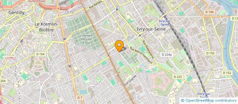 localisation de l'entreprise GIET'STUDIO  IVRY-SUR-SEINE