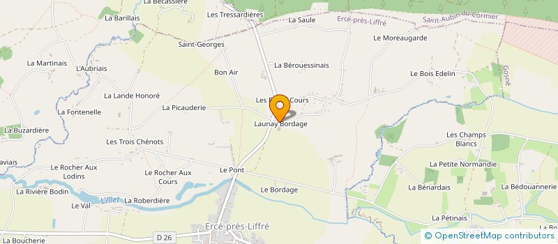 localisation de l'entreprise GIEUX FRERES à ERCE-PRES-LIFFRE