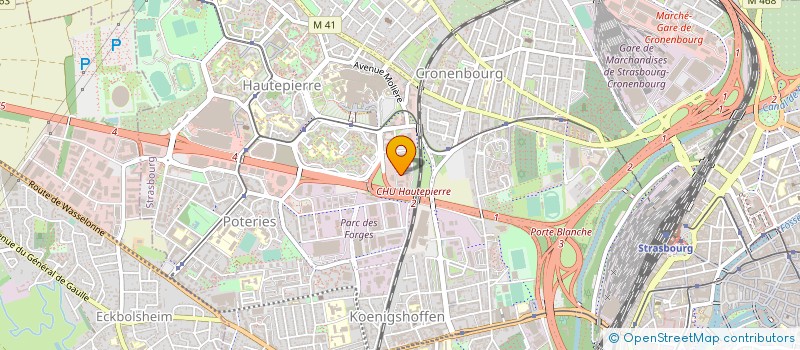 localisation de l'entreprise GIF INFORMATIQUE à STRASBOURG