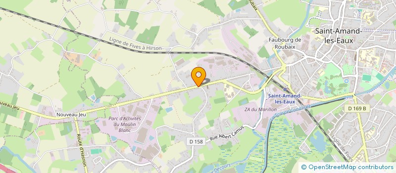 localisation de l'entreprise GIFIP IMMO  SAINT-AMAND-LES-EAUX