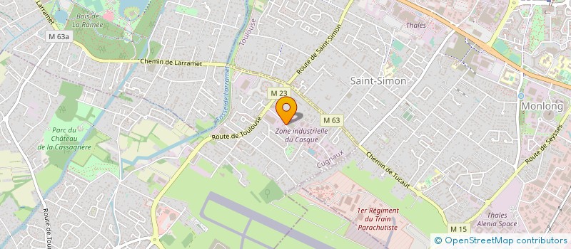 localisation de l'entreprise GIFOB EMBALLAGES à CUGNAUX