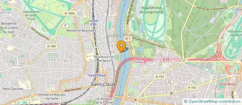 localisation de l'entreprise GIFRA à SAINT CLOUD