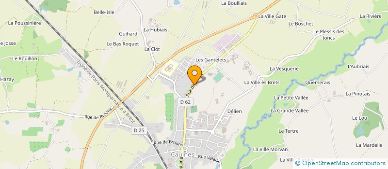 localisation de l'entreprise GIGA à CAULNES