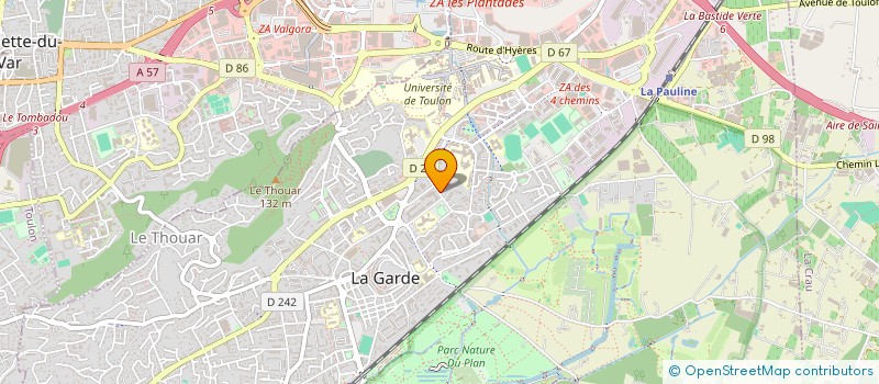 localisation de l'entreprise GIGA à LA GARDE